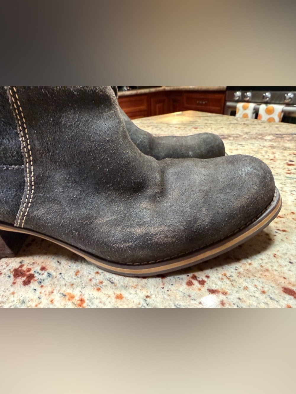 VTG Red Wing Womens 4904 Natasha Boot Size 10B Heritage Brown Suede Block Heel - Picture 3 of 15